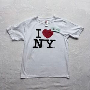 I Love NY T‎ Shirt White Officially Licensed Adult Size L Cotton
